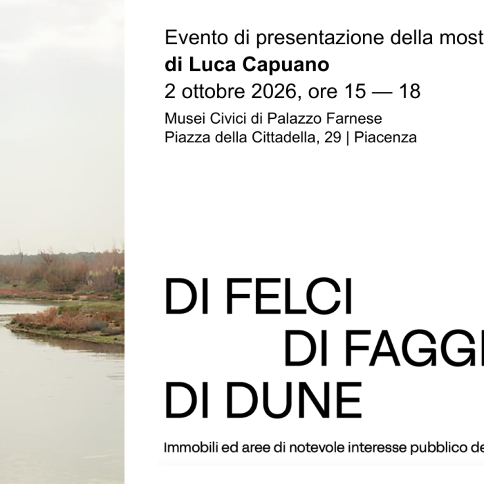 Presentazione mostra “DI FELCI DI FAGGI DI DUNE” e pomeriggio di studi “Paesaggio: immagine e materia”